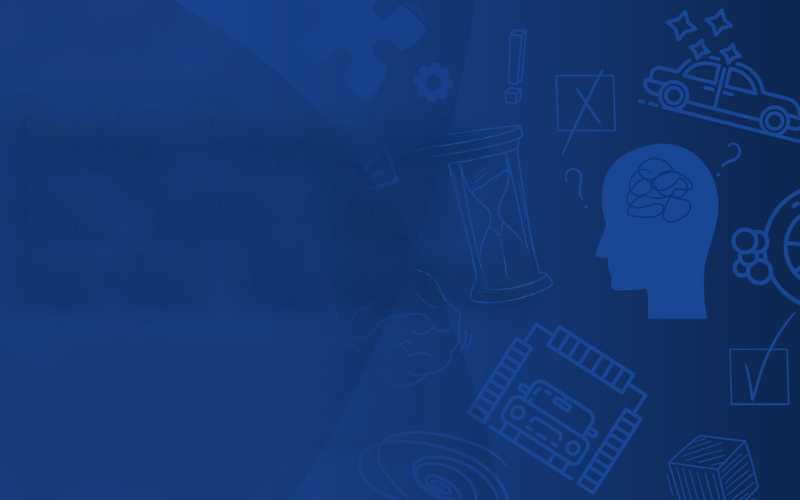 icons floating on a blue bakground