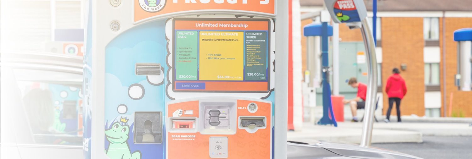 two drb car wash pay stations and rfid readers