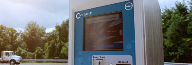 C-Start C-Store cashless car wash pay station