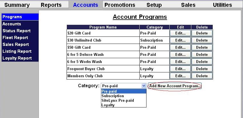 Club Account Setup and Management 