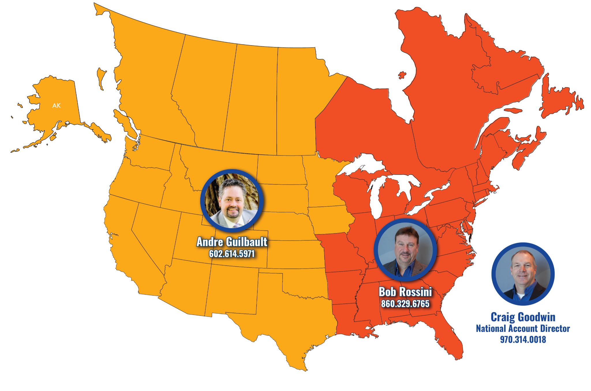 map of drb inbay ssales reps