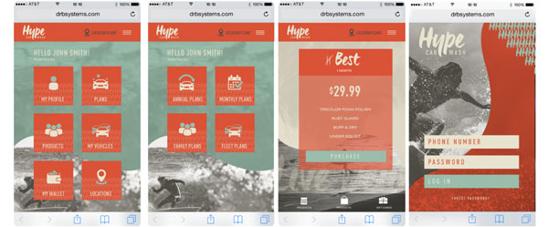 drb custom essential web application screens